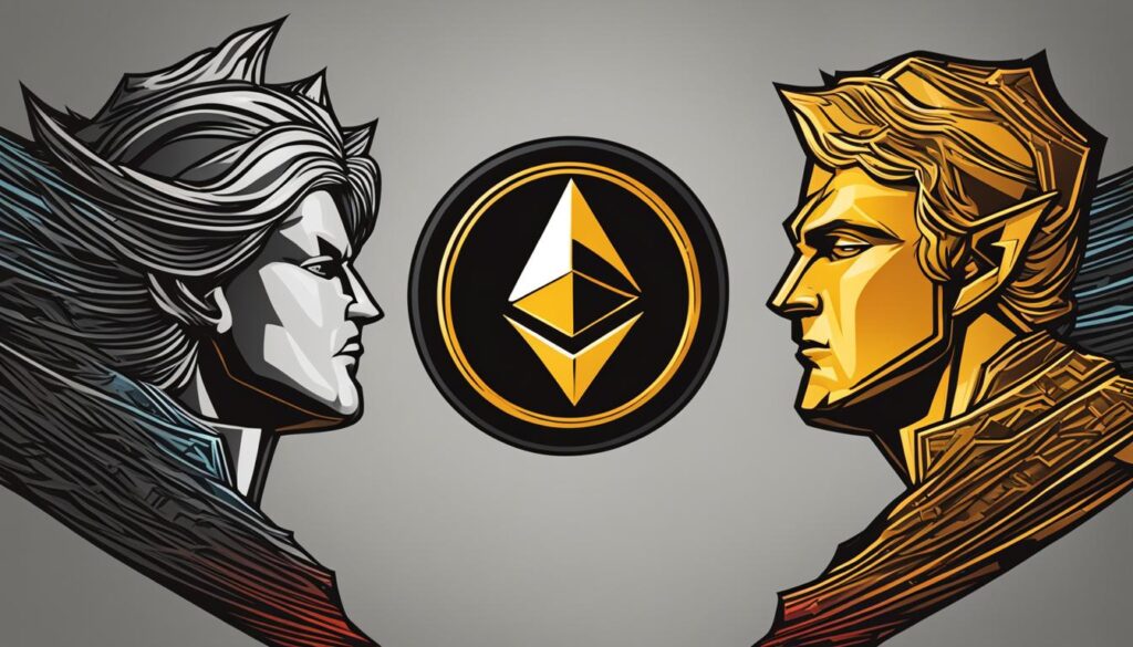 concurrentie tussen Ethereum en Bitcoin