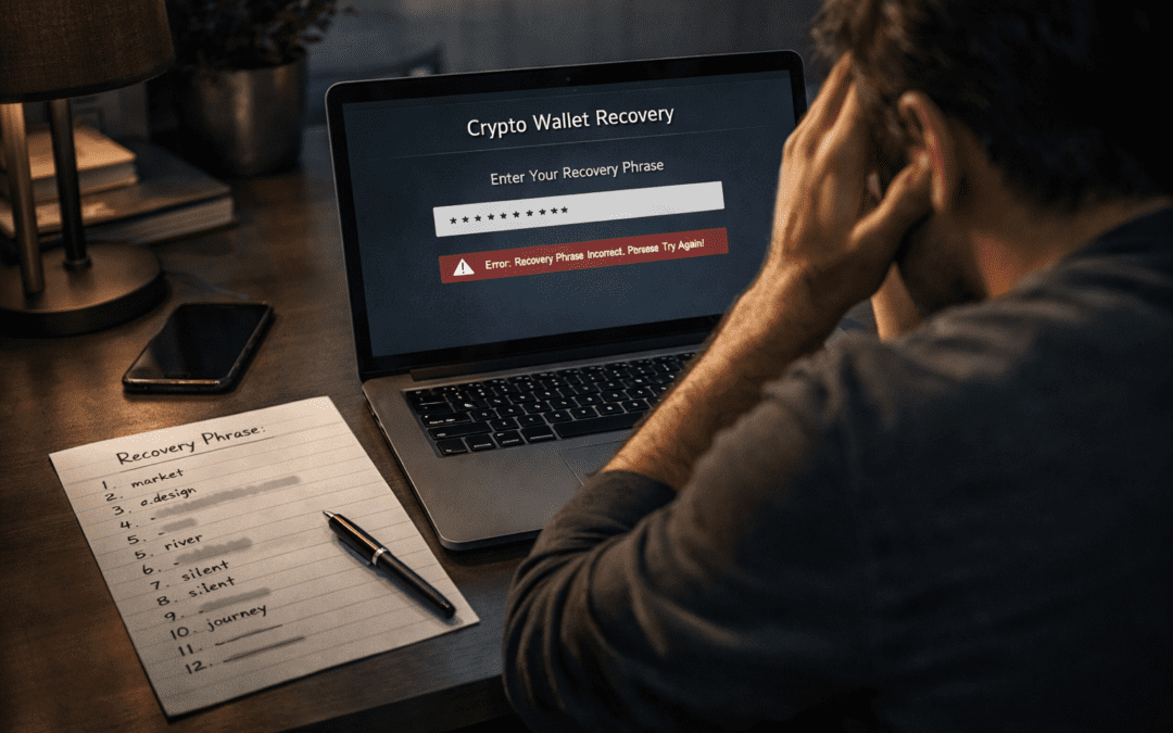 Wallet herstelzin niet compleet of ongeldig? Wat je nog kunt doen